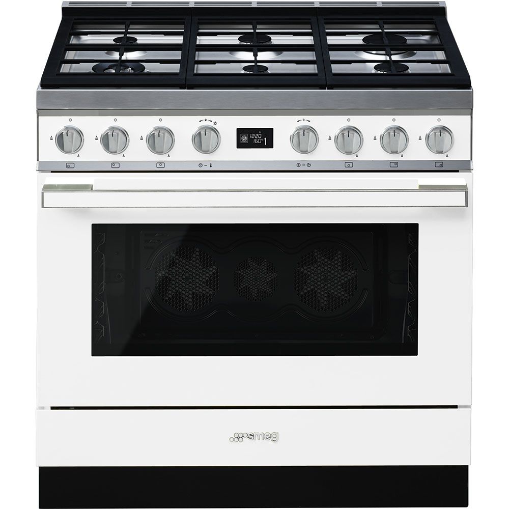 Smeg 90cm Ice-White Portofino Cooker & Multifunction Oven - CPF9GMWH